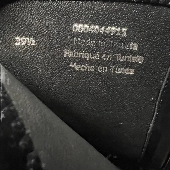 Free People Double Stack Black Patent Leather Platform Boots Size EU 39.5 NWOB - Picture 8 of 11